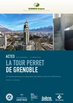 Couverture des actes du colloque La Tour Perret de Grenoble, ICOMOS France